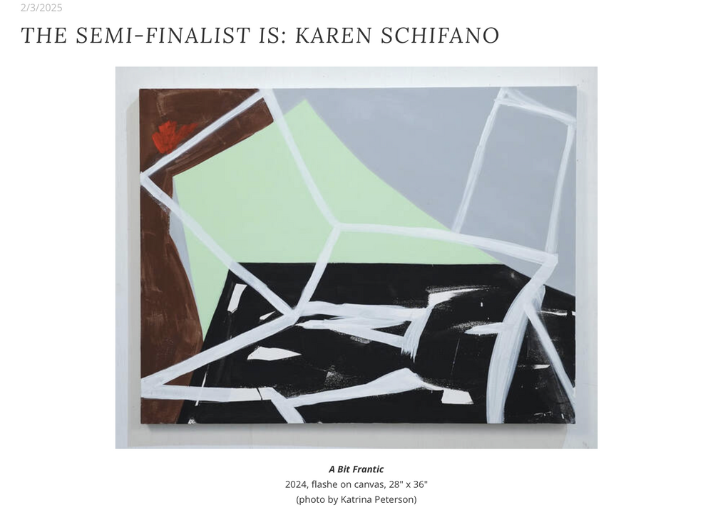 "The Semi-Finalist is: Karen Schifano"